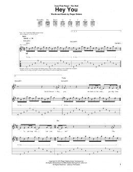 page one of Hey You (Guitar Tab)