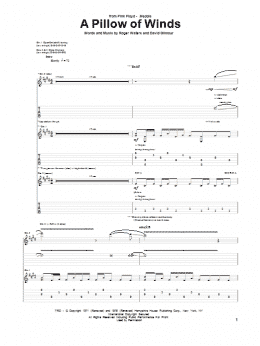 page one of A Pillow Of Winds (Guitar Tab)