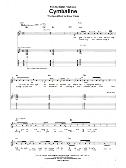 page one of Cymbaline (Guitar Tab)