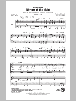page one of Rhythm Of The Night (arr. Kirby Shaw) (SATB Choir)