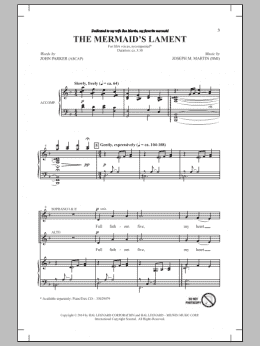 page one of The Mermaid's Lament (SSA Choir)