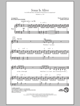 page one of Jesus Is Alive (SATB Choir)