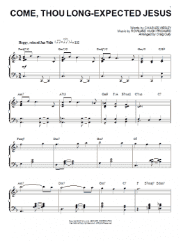 page one of Come, Thou Long-Expected Jesus (arr. Craig Curry) (Piano Solo)