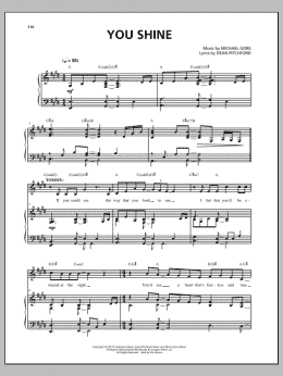 page one of You Shine (from Carrie The Musical) (Piano & Vocal)