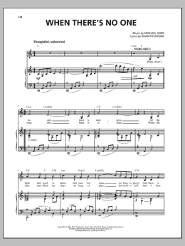 page one of When There's No One (from Carrie The Musical) (Piano & Vocal)