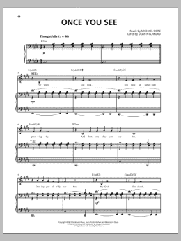 page one of Once You See (from Carrie The Musical) (Piano & Vocal)