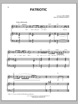 page one of Patriotic (from the musical Rocky) (Piano & Vocal)