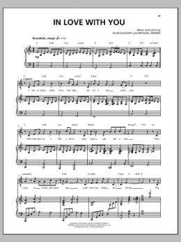 page one of In Love With You (Piano & Vocal)