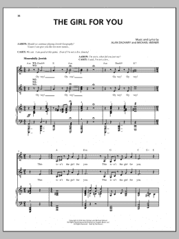 page one of The Girl For You (Piano & Vocal)