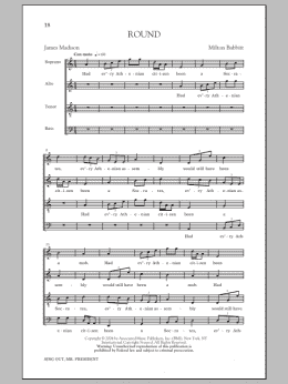 page one of Round (SATB Choir)