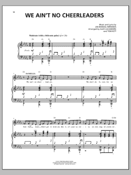 page one of We Ain't No Cheerleaders (Piano & Vocal)