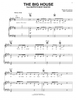 page one of The Big House (from Muppets Most Wanted) (Piano, Vocal & Guitar Chords (Right-Hand Melody))