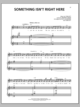 page one of Something Isn't Right Here (Piano & Vocal)