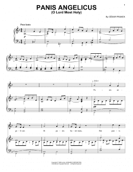 page one of Panis Angelicus (O Lord Most Holy) (Piano & Vocal)