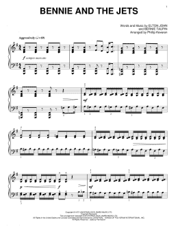 page one of Bennie And The Jets [Classical version] (arr. Phillip Keveren) (Piano Solo)