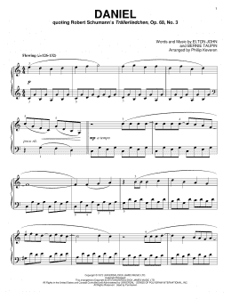 page one of Daniel [Classical version] (arr. Phillip Keveren) (Piano Solo)