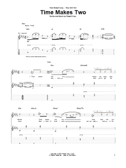 page one of Time Makes Two (Guitar Tab)