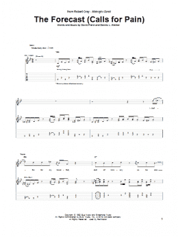 page one of The Forecast (Calls For Pain) (Guitar Tab)