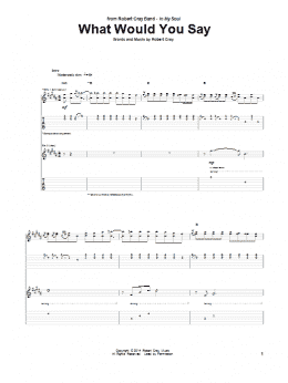 page one of What Would You Say (Guitar Tab)