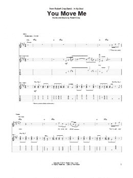 page one of You Move Me (Guitar Tab)