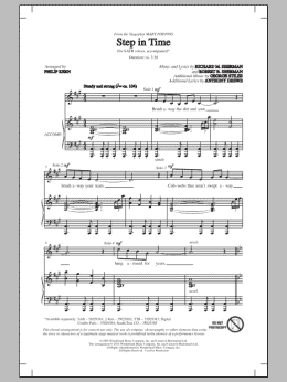 page one of Step In Time (SATB Choir)