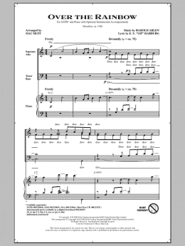 page one of Over The Rainbow (SATB Choir)
