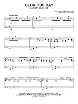 page one of Glorious Day (Living He Loved Me) (Piano Solo)