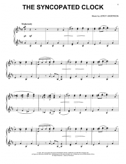 page one of The Syncopated Clock (Piano Solo)