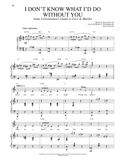 page one of I Don't Know What I'd Do Without You (Piano & Vocal)
