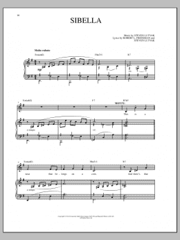 page one of Sibella (Piano & Vocal)