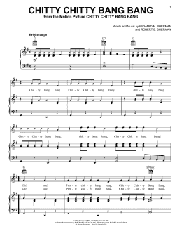 page one of Chitty Chitty Bang Bang (Piano, Vocal & Guitar Chords (Right-Hand Melody))