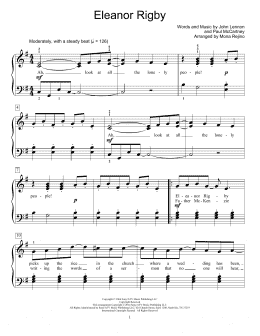 page one of Eleanor Rigby (Educational Piano)