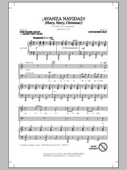page one of !Avanza Navidad! (Hurry, Hurry, Christmas!) (SAB Choir)