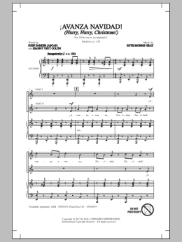 page one of !Avanza Navidad! (Hurry, Hurry, Christmas!) (2-Part Choir)