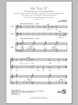 page one of Go Tell It On The Mountain (2-Part Choir)