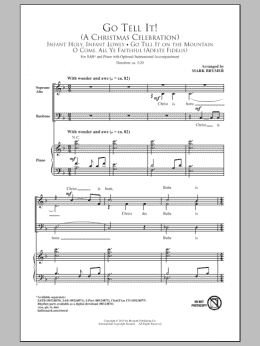 page one of Go Tell It On The Mountain (SAB Choir)
