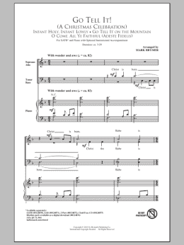 page one of Go Tell It On The Mountain (SATB Choir)