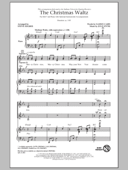 page one of The Christmas Waltz (SSA Choir)