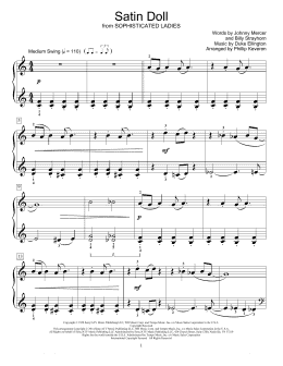 page one of Satin Doll (arr. Phillip Keveren) (Educational Piano)