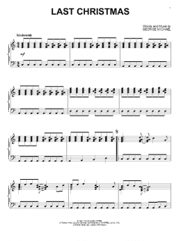 page one of Last Christmas (Piano Solo)
