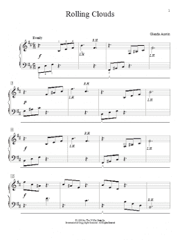page one of Rolling Clouds (Educational Piano)