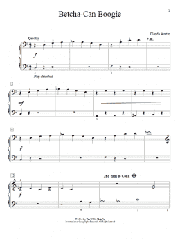 page one of Betcha-Can Boogie (Educational Piano)