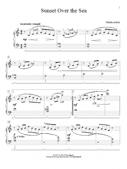 page one of Sunset Over The Sea (Educational Piano)