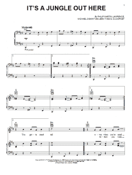 page one of It's A Jungle Out Here (Piano, Vocal & Guitar Chords (Right-Hand Melody))