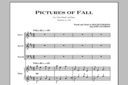 page one of Pictures Of Fall (3-Part Mixed Choir)