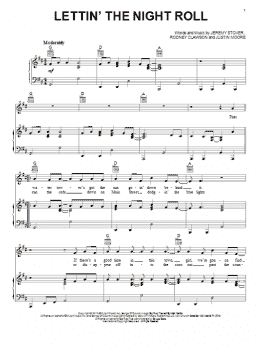 page one of Lettin' The Night Roll (Piano, Vocal & Guitar Chords (Right-Hand Melody))
