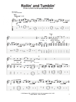 page one of Rollin' And Tumblin' (Guitar Tab (Single Guitar))