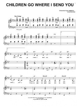 page one of Children Go Where I Send You (Piano & Vocal)