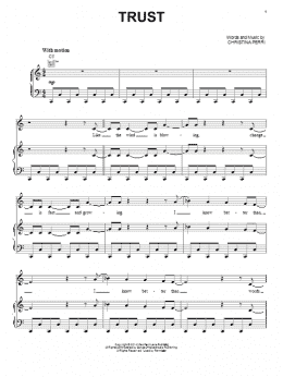 page one of Trust (Piano, Vocal & Guitar Chords (Right-Hand Melody))