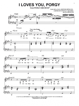 page one of I Loves You, Porgy (Piano & Vocal)